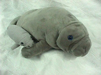 

Wishpets Manatee 17" L With Ba 8" L Plush Animal(Grey)