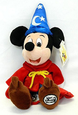 

Disney 'S Fantasia Mickey Mouse The Sorcerer Bean Bag 14" X 7"(Red)