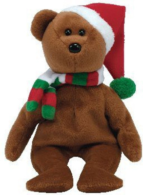 

ty Beanie Babies 2008 Holiday Teddy Santa Hat(Brown)
