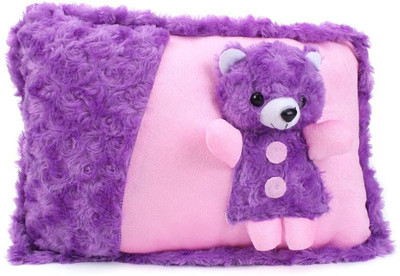 

Tickles Cute Teddy Cushion Toy - 38 cm(Purple)