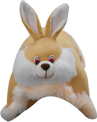 

Saugat Traders 2 in 1 Rabbit Toy Pillow - 46 cm(Brown)