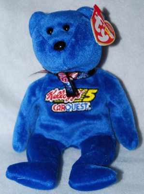 

TY Beanie Babies Nascar Bear Kyle Busch 5(Blue)