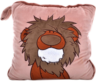 Twisha Blanket Lion Pillow - 13 inch(Brown)