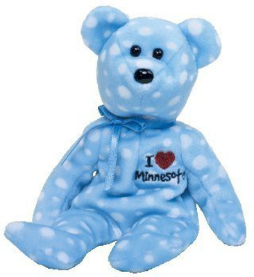 

ty Beanie Ba Minnesota The Bear(Blue)