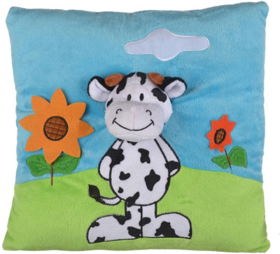 

Twisha Garden Cow Pillow - 13 inch(Blue, Green)