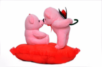 

Fun Zoo Kissing Couple 25cm - 10 inch(Pink)