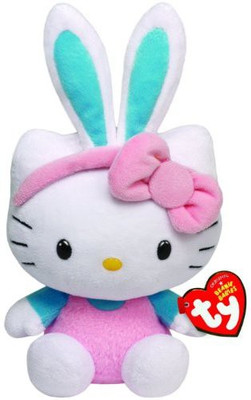 

TY Beanie Babies Hello Kitty with Turquoise Ears Plush - 25 inch(Multicolor)