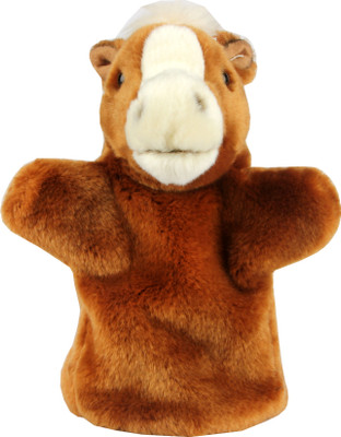 Hamleys Horse Puppet - 9.05 inch(White, Brown), Brown;white