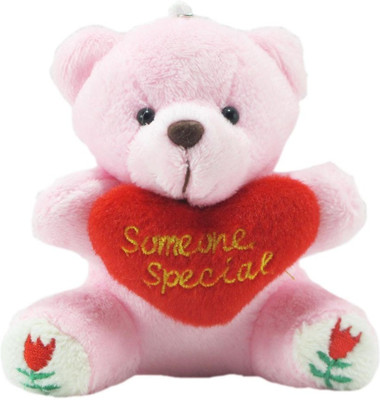 Tickles Someone Special Teddy With Heart - 9 cm(Pink)