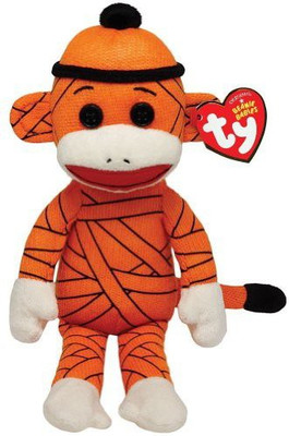 

ty Beanie Babies Sock Monkey Mummy - 10 inch(Orange)