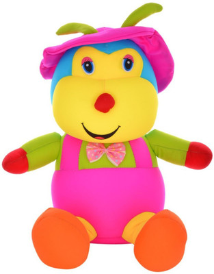 

Twisha Lycra Monkey With Cap And Bow - 9 inch(Multicolor)
