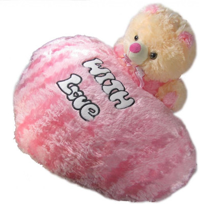 50% OFF on Tickles Love Heart with Teddy - 17 inch(Pink,Cream) 50% OFF on Tickles Love Heart with Teddy - 17 inch(Pink,Cream)