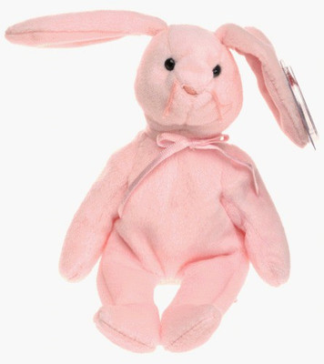 

TY Beanie Babies HoppiBunny(Pink)