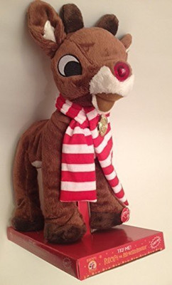 Dan Dee Rudolph The Rednosed Reindeer Animatronic Singing Moving(Brown)