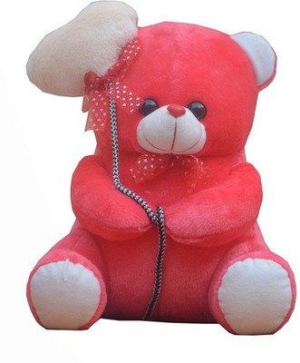 

MGPLifestyle - Valentine Premium -I Love You Dark Pink Ballon Heart Teddy- (36 CM) - 18 cm(Pink)