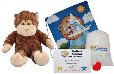 

Stuffems Toy Shop Make Your Own Animal "Mookey The Monkey" No Sew Kit(Brown)