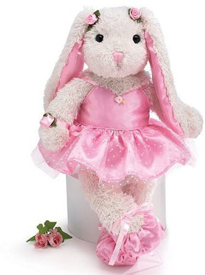 

Burton & Burton Whimsical 15" Ballerina/Ballet Bunny Plush(Pink)
