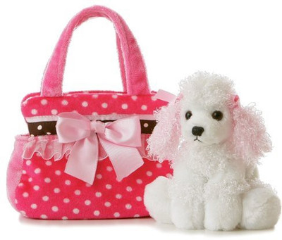 

Aurora World Plush Fancy Pals Pet Carrier Fancy Pink Polka Dot(White)