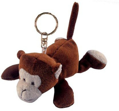 

Puzzled Monkey Plush Keychain(Brown)