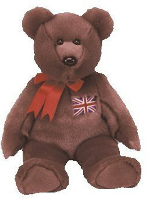 

TY Beanie Babies Britannia The Bear(Brown)