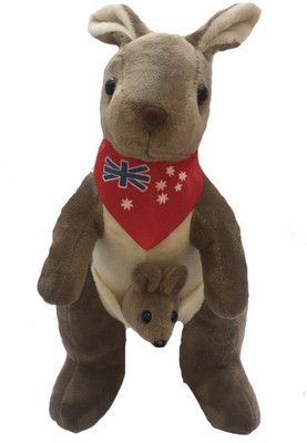 

Aparnas Cute kangaroo teddy for playing kids - 30 cm(Multicolor)