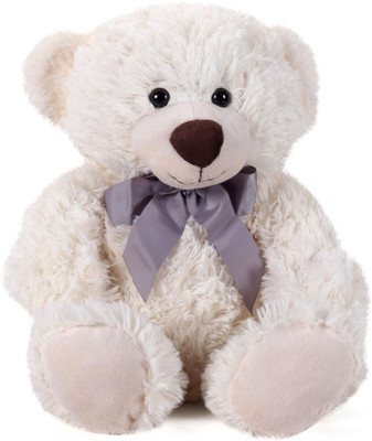 

Starwalk Teddy Bear Plush Cream Color with Grey Bow - 15.5 inch(Brown)
