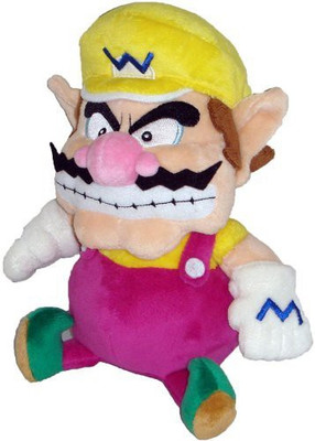 

Sanei Super Mario Plush 7" Wario Soft Plush Japanese Import - 9 inch(Yellow)
