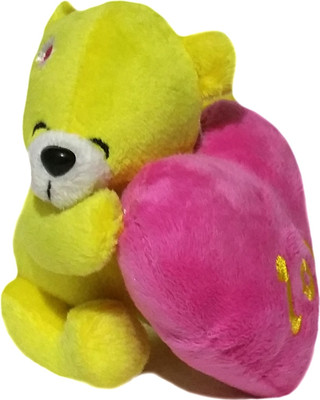

Soft Buddies Bear on Heart - Yellow - 5.6 inch(Yellow)