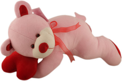 

Touchy Toys Teddy - 8 inch(Pink, Red)