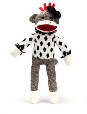

Sock Monkey Family Mrs Potts From The - 6 inch(White)