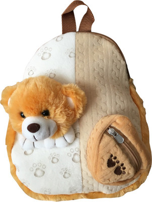 

Starwalk Brown Bear head Plush Bag with wallet - 33 cm(Brown)