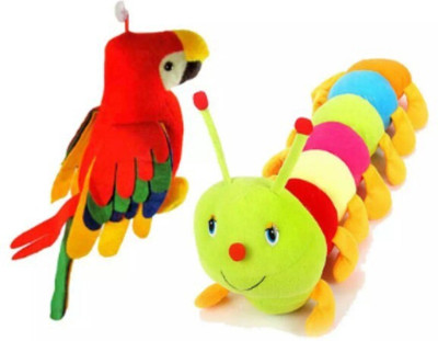 

Ansh Musical parrot and caterpiller - 55 cm(Multicolor)