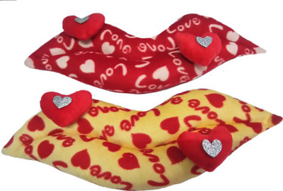 

Aparshi Designer love Lips stuffed soft toy (Pack of 2) - 25 cm(Multicolor)