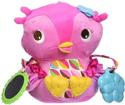 Bright Starts Pretty In Pink Plush Toy, Hootie Cutie - 25 inch(Multicolor110)
