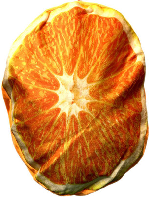 Lata Orange Fruit School Bag - 35 cm(Orange)