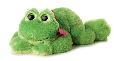

Aurora World Plush 12" Tushie Flora Frog - 10 inch(Green)
