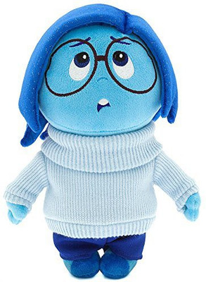

Pixar Sadness Plush Disney Inside Out Small 11''(Blue)