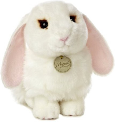 Aurora World Miyoni Lop Eared Bunny Plush9\ White Aurora World Animals Soft Toys