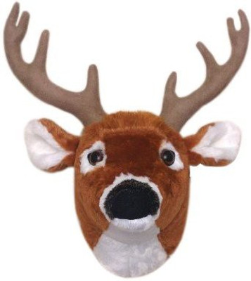 

A&D 12" Buckley The Whitetail Deer Head Plush Animal Wall Wall(Brown)