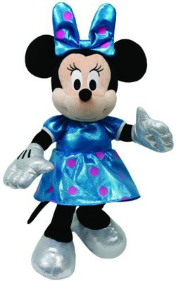 

TY Beanie Babies Minnie Teal Sparkle Plush - 12 inch(Blue)