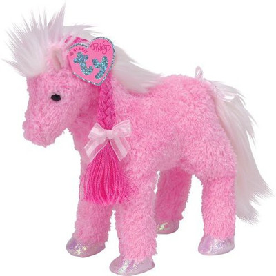 

ty Minuet Horse With Braids - 18 inch(Pink)