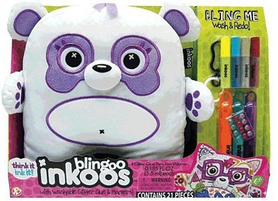 

The Bridge Direct Large Blingoo Inkoos Plush Panda Bear With Gemsglitter(White)