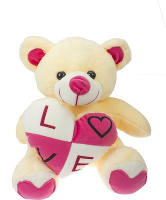 

JRP Mart Heart Teddy - 25 cm(Beige)