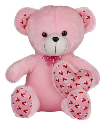 

Lata Valentine Pink Teddy With Heart - 35 cm(Pink)