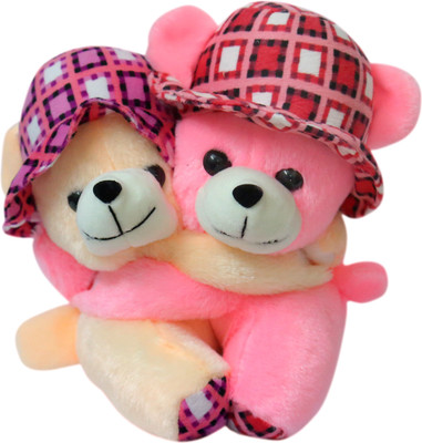 Sana Teddy Couple With Fancy Hat cm 30 - 30 cm(Pink)
