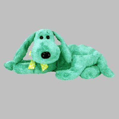 

TY Beanie Babies Diddley The Dog - 6 inch(Green)