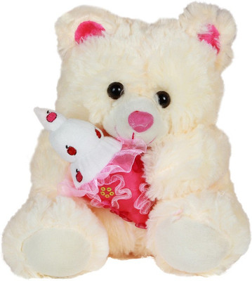 

Annie Stuff Toy Ice Cream Teddy Bear 30 Cms - 12 cm(Beige)