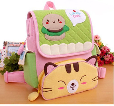 

Big Mango Super Cute Cat Design Children Cartoon Backpack Kids - 15 inch(Pink)