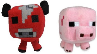 

Unknown Official Minecraft Overworld 7" Plush Ba Mooshroom Cow - 11 inch(Red)
