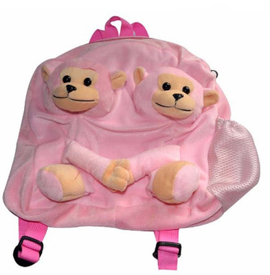

Pari Soft Monkey School Bag - 40 cm(Pink)